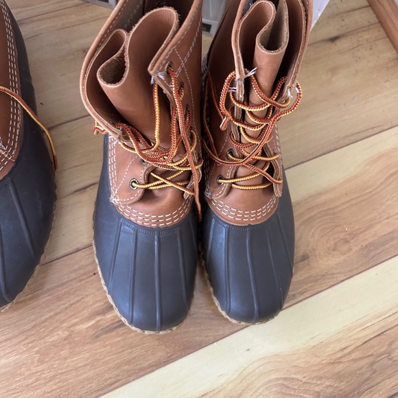 Kids ll bean Brown and Black Duck Boots classic preppy ! - Picture 1 of 9